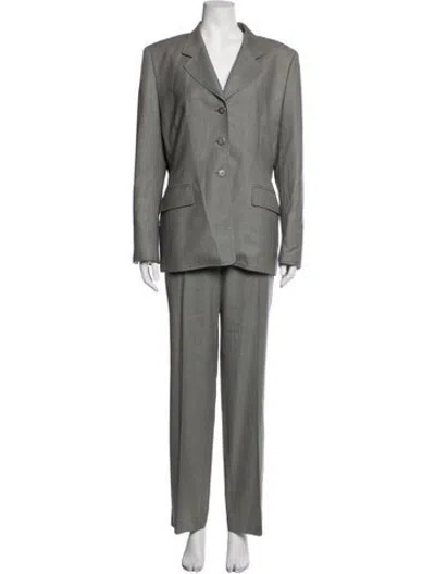 Pre-owned Escada Wool Pantsuit In Grey