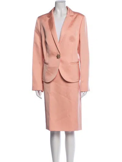 Pre-owned Escada Wool Skirt Suit In Pink