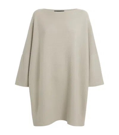 Eskandar Cashmere Slash-sleeve Sweater In Brown