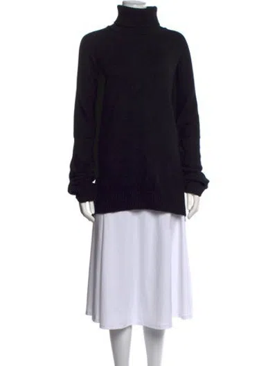 Pre-owned Eskandar Cashmere Turtleneck Sweater In Black