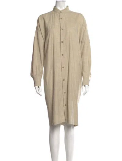 Pre-owned Eskandar Knee-length Dress In Neutrals