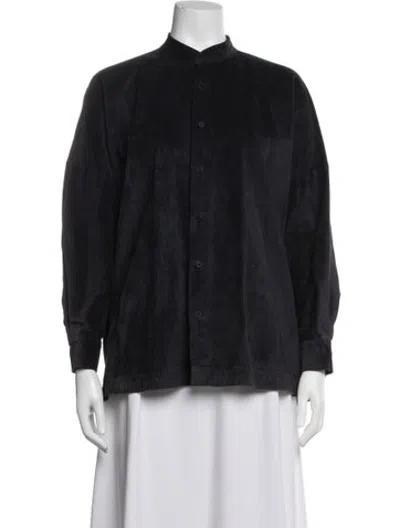 Pre-owned Eskandar Leather Jacket In Black