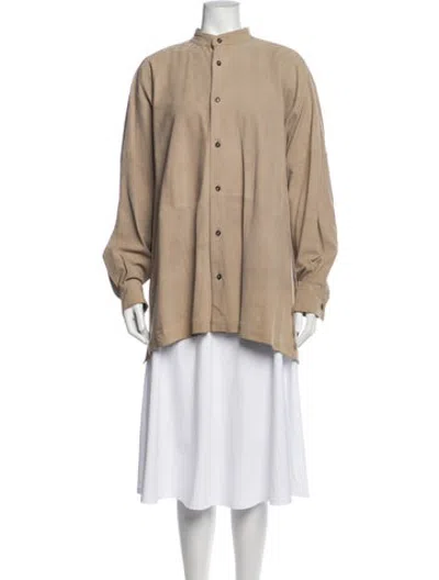 Pre-owned Eskandar Leather Jacket In Neutrals