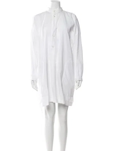 Pre-owned Eskandar Mini Dress In White