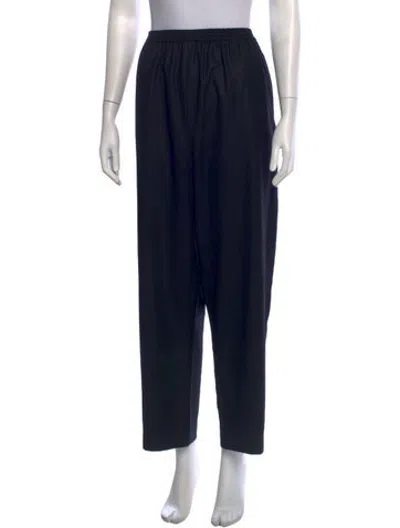 Pre-owned Eskandar Wool Wide Leg Pants In Blue