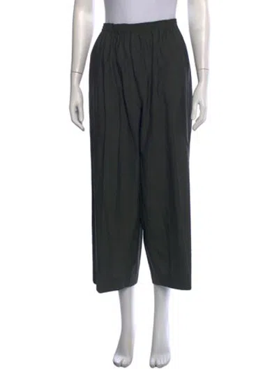 Pre-owned Eskandar Wool Wide Leg Pants In Grey