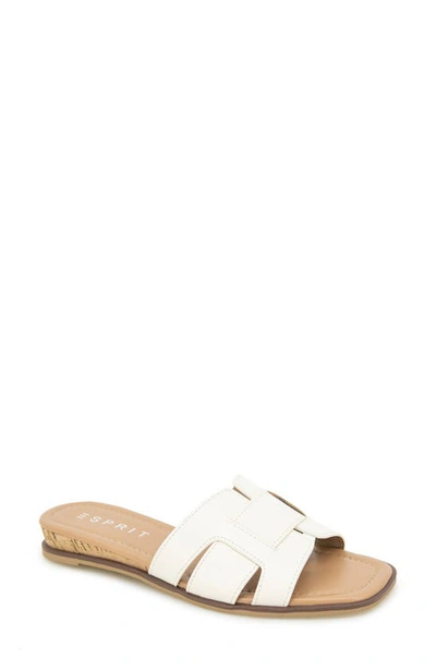 Esprit Willow Wedge Sandal In Off White