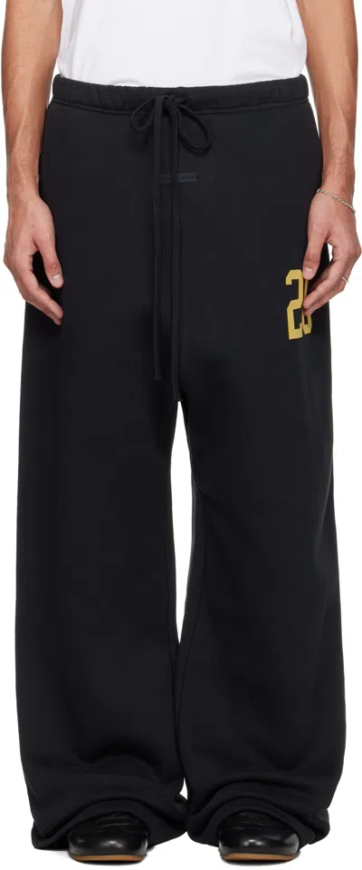 Essentials Black Holiday Lounge Sweatpants