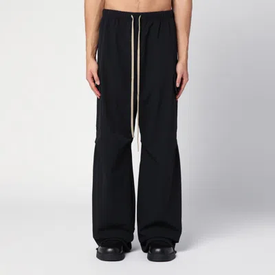 Essentials Black Trousers In Recycled Nylon Blend