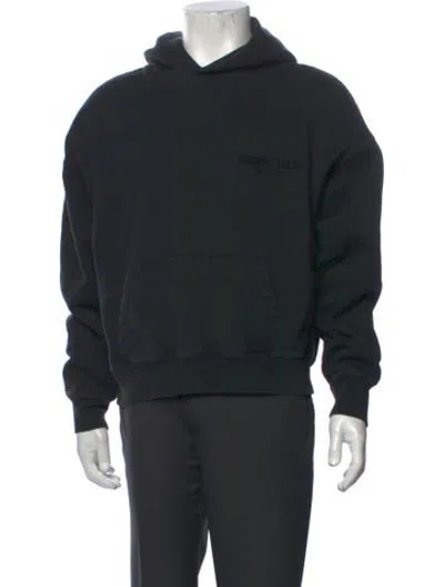 Pre-owned Essentials Crew Neck Long Sleeve Hoodie In Black