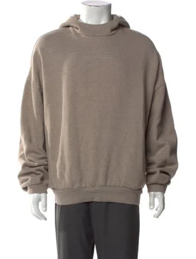 Pre-owned Essentials Crew Neck Long Sleeve Hoodie In Neutrals