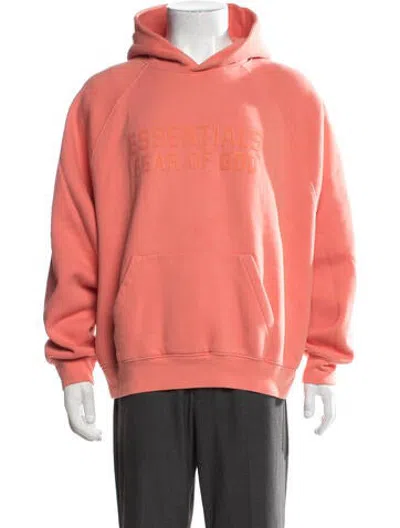 Pre-owned Essentials Crew Neck Long Sleeve Hoodie In Pink