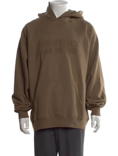 Pre-owned Essentials Crew Neck Long Sleeve Hoodie W/ Tags In Brown
