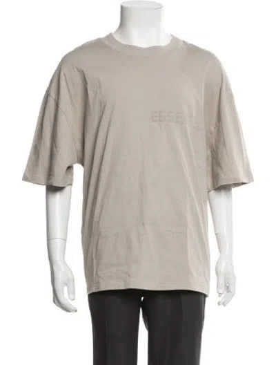 Pre-owned Essentials Crew Neck Short Sleeve T-shirt In Neutrals