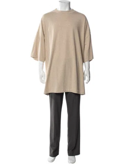 Pre-owned Essentials Crew Neck Short Sleeve T-shirt W/ Tags In Neutrals