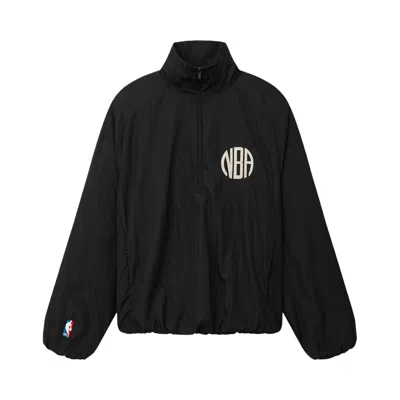 Pre-owned Essentials Fear Of God  1/2 Zip Slim Monogram Jacket 'black' | Men's Size 109