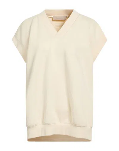 Essentials Fear Of God  Woman Sweatshirt Cream Size Xl Cotton, Polyester In Neutral