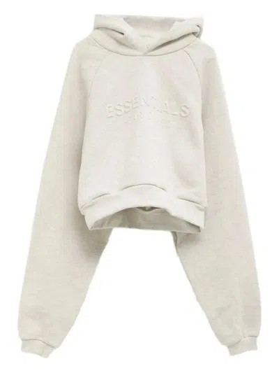 Essentials Fear Of God  "womens 90`s Raglan" Hoodie In Gray