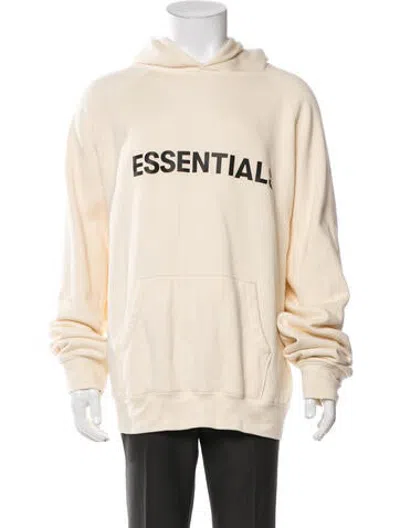 Pre-owned Essentials Graphic Print Crew Neck Hoodie In Neutrals