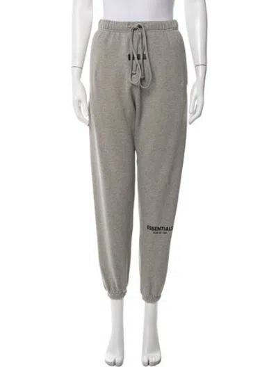 Pre-owned Essentials Graphic Print Sweatpants In Grey