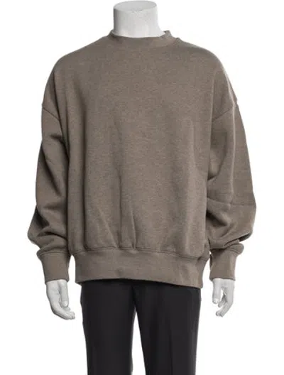 Pre-owned Essentials Mock Neck Long Sleeve Pullover W/ Tags In Neutrals