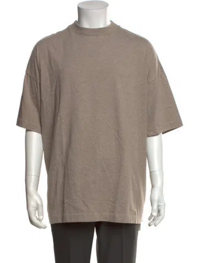 Pre-owned Essentials Mock Neck Short Sleeve T-shirt In Neutrals