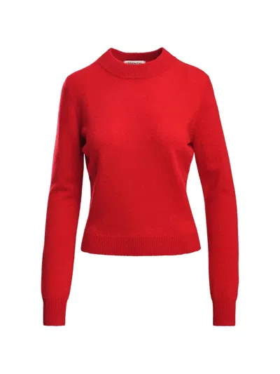 Essentiel Antwerp Kash Ribbed-trim Sweater In Red