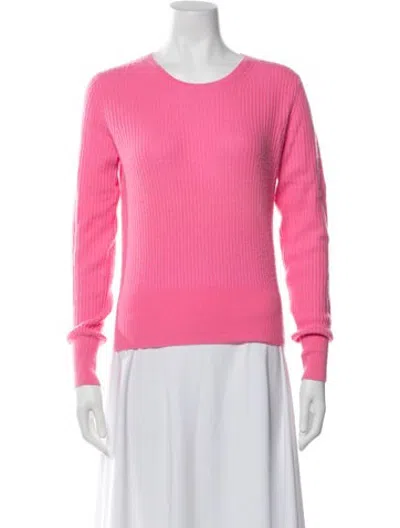 Pre-owned Essentiel Antwerp Merino Wool Crew Neck Sweater In Pink