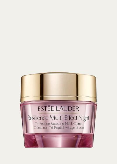 Estée Lauder Resilience Multi-effect Night Tri-peptide Face And Neck Moisturizer Crème In White