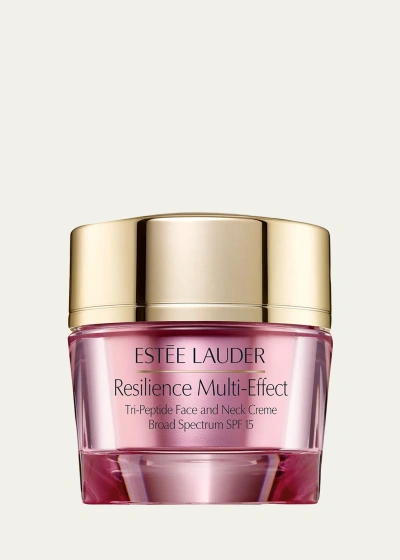 Estée Lauder Resilience Multi-effect Tri-peptide Face And Neck Moisturizer Cr&#x8f;me Spf 15, 2.5 Oz. In White