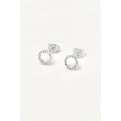 Estella Bartlett Cz Circle Earrings In Metallic
