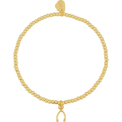 Estella Bartlett Wishbone Stretch Bracelet In Gold
