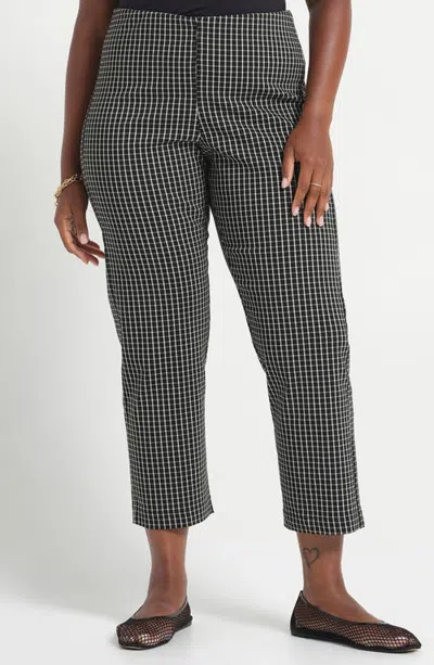 Estelle Bobbie Grid Ankle Pants In Black