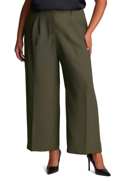 Estelle Olea Wide Leg Pants In Green