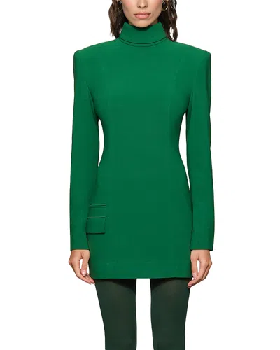 Et Ochs Iris Turtleneck Mini Dress In Deep Teal