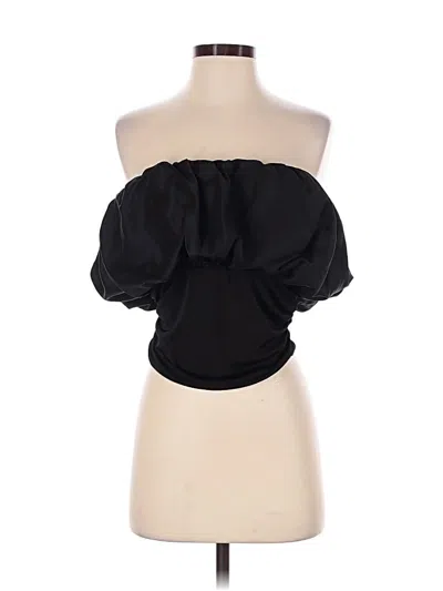 Pre-owned Et Ochs Tube Top Black Strapless Neckline Tops