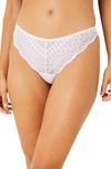 Etam Idole Lace Tanga In White