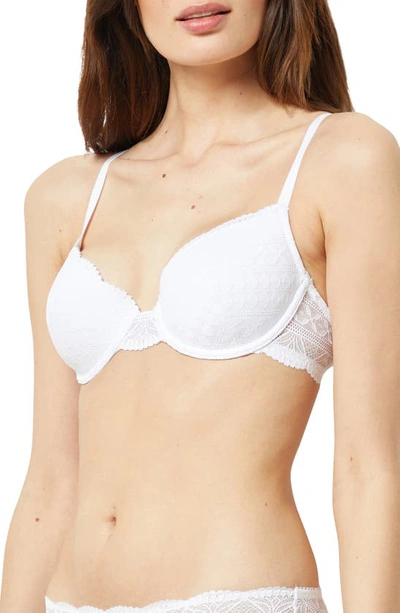 Etam Idole No. 4 Underwire Demi Bra In White