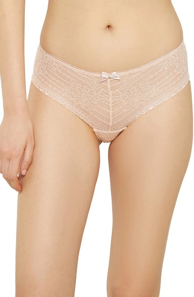 Etam Panama Lace Briefs In Blush