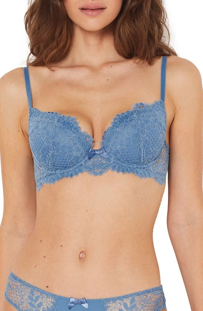 Etam Success Underwire Contour Bra In Blue