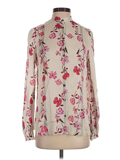 Pre-owned Etcetera Long Sleeve Blouse In Ivory