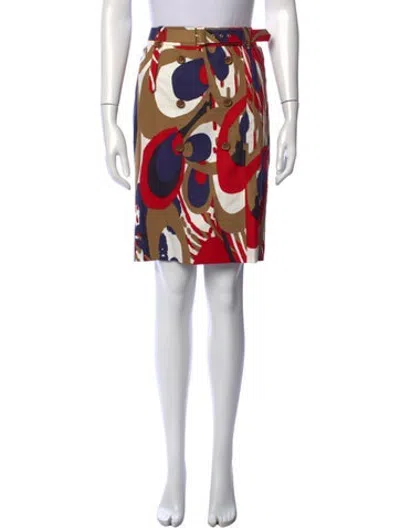 Pre-owned Etcetera Printed Mini Skirt In Multicolor