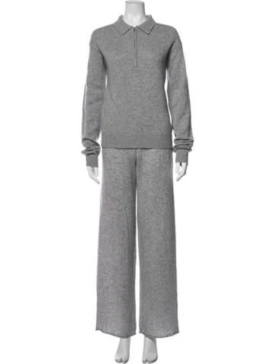 Pre-owned Éterne Cashmere Pant Set In Grey