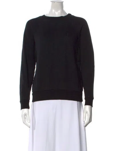 Pre-owned Éterne Crew Neck Long Sleeve Sweatshirt In Black