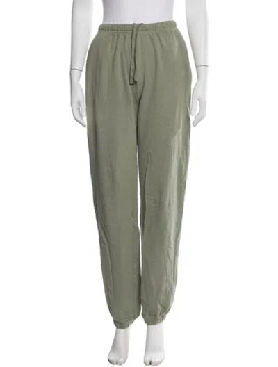 Pre-owned Éterne Straight Leg Pants In Green