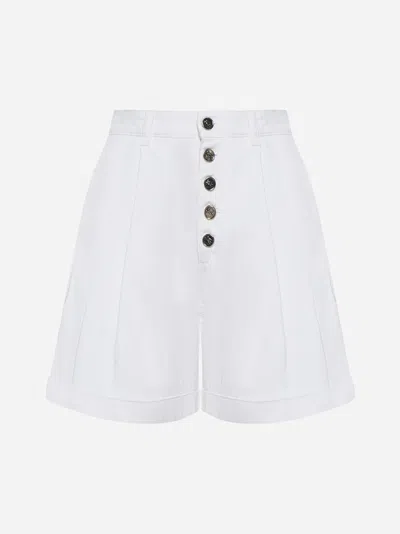 Etro Cotton Shorts In White