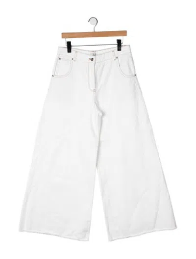 Pre-owned Etro High-rise Wide Leg Jeans In Grey
