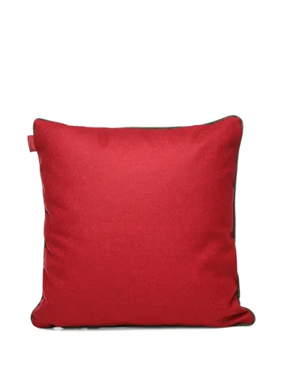 Etro Home Logo-embroidered Cushion (45cm X 45cm) In Red