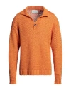 Etro Man Sweater Orange Size Xxl Linen