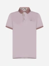 Etro Men's Pique Tipped Polo Shirt In Pink
